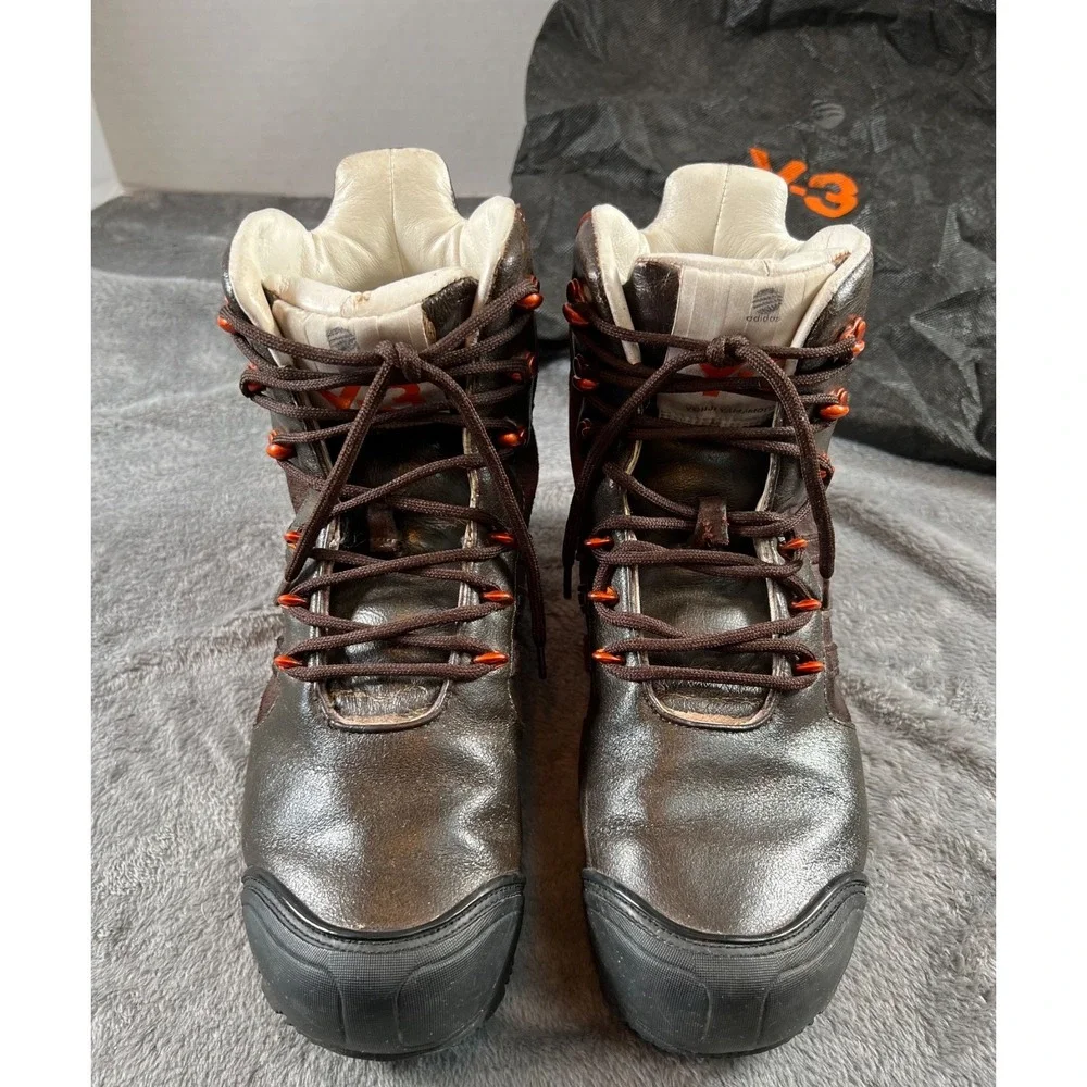 Y-3 Yohji Yamamoto X Adidas Leather Hiking Boots  Mens 6.5 W 8 Sneakers Shoes